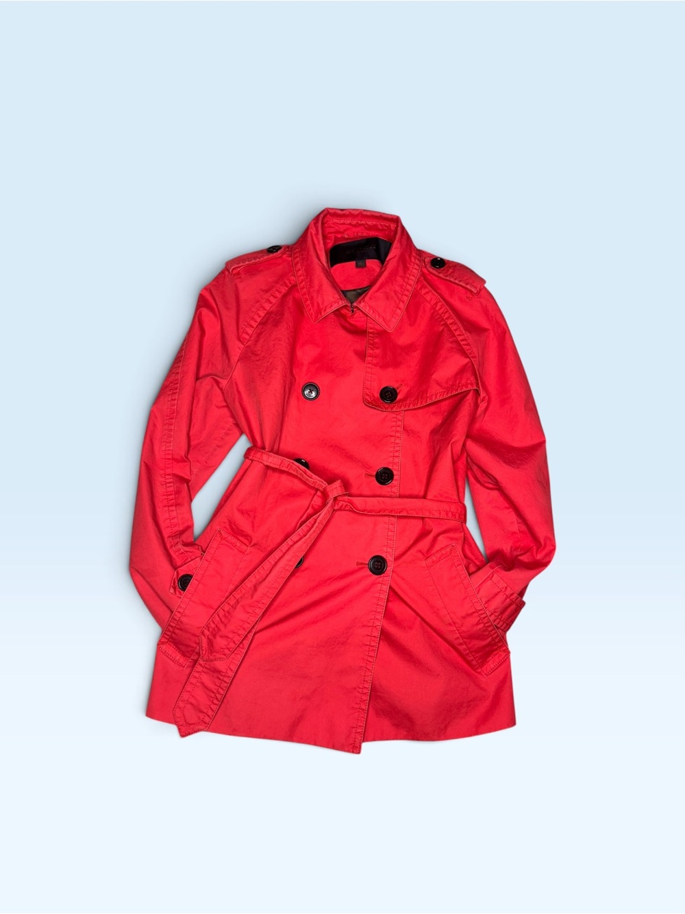 Coach Red Trench Coat